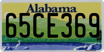AL license plate 65CE369