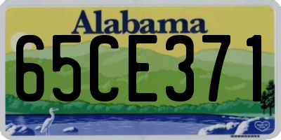 AL license plate 65CE371
