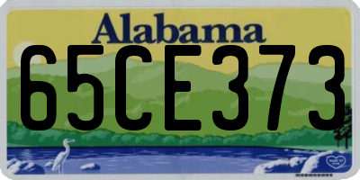 AL license plate 65CE373