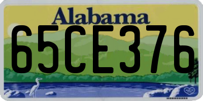 AL license plate 65CE376