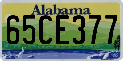 AL license plate 65CE377