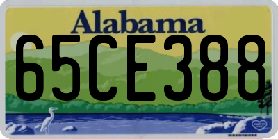 AL license plate 65CE388