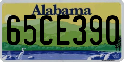 AL license plate 65CE390