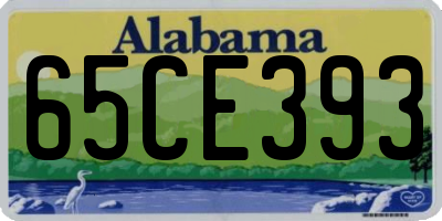 AL license plate 65CE393