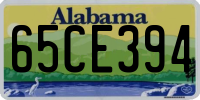 AL license plate 65CE394