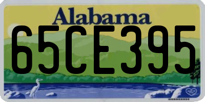 AL license plate 65CE395