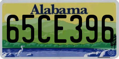 AL license plate 65CE396