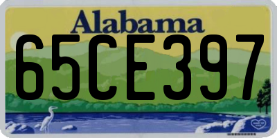 AL license plate 65CE397