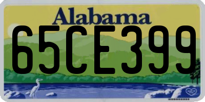 AL license plate 65CE399