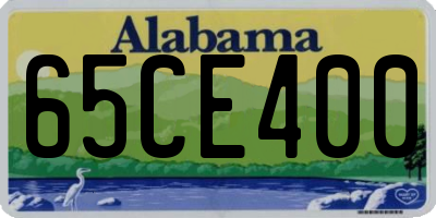AL license plate 65CE400