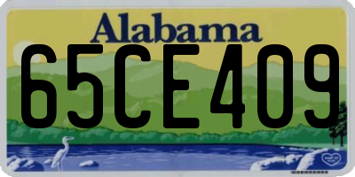 AL license plate 65CE409
