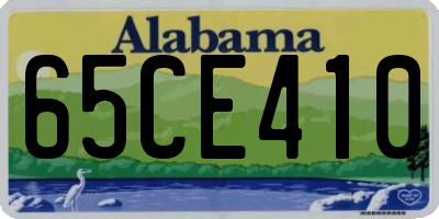 AL license plate 65CE410