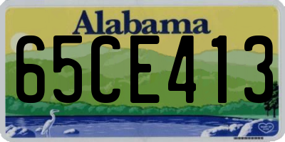 AL license plate 65CE413