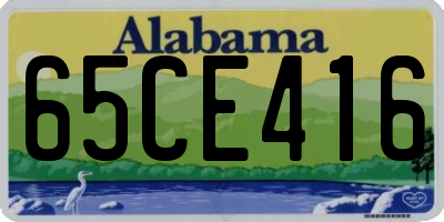 AL license plate 65CE416