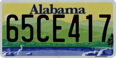 AL license plate 65CE417