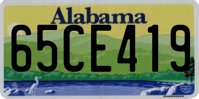 AL license plate 65CE419