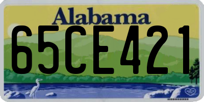 AL license plate 65CE421