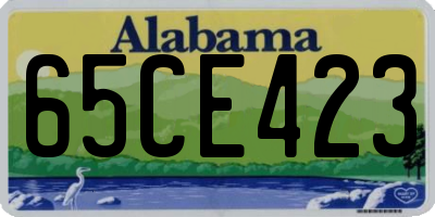 AL license plate 65CE423