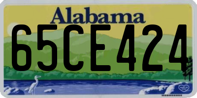 AL license plate 65CE424