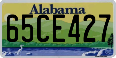 AL license plate 65CE427