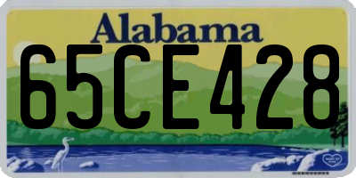 AL license plate 65CE428