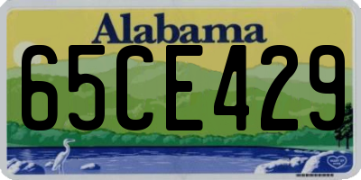 AL license plate 65CE429