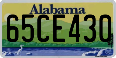 AL license plate 65CE430