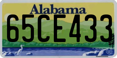 AL license plate 65CE433