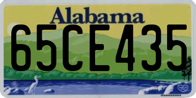 AL license plate 65CE435