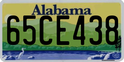 AL license plate 65CE438