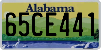 AL license plate 65CE441