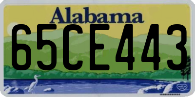AL license plate 65CE443