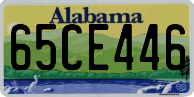 AL license plate 65CE446