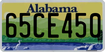 AL license plate 65CE450