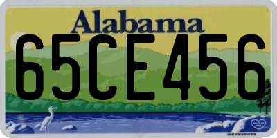 AL license plate 65CE456