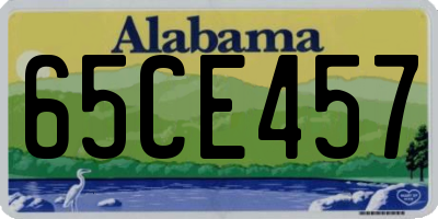 AL license plate 65CE457