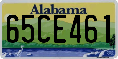 AL license plate 65CE461
