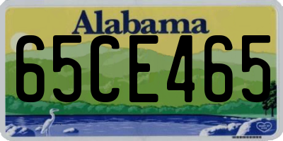 AL license plate 65CE465