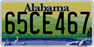AL license plate 65CE467
