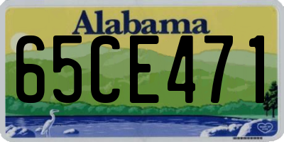 AL license plate 65CE471