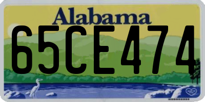 AL license plate 65CE474