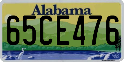 AL license plate 65CE476