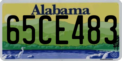 AL license plate 65CE483
