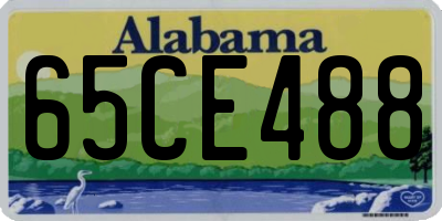 AL license plate 65CE488