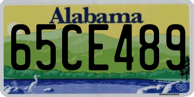 AL license plate 65CE489