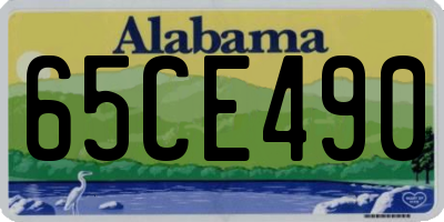 AL license plate 65CE490