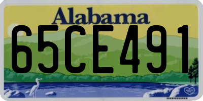 AL license plate 65CE491