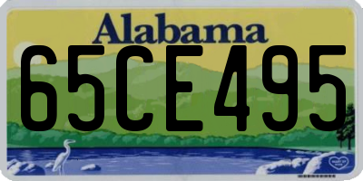 AL license plate 65CE495
