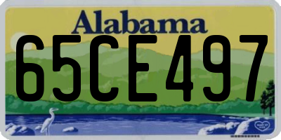 AL license plate 65CE497