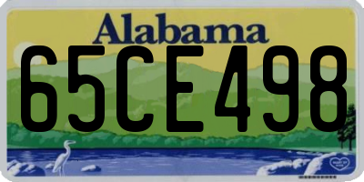 AL license plate 65CE498
